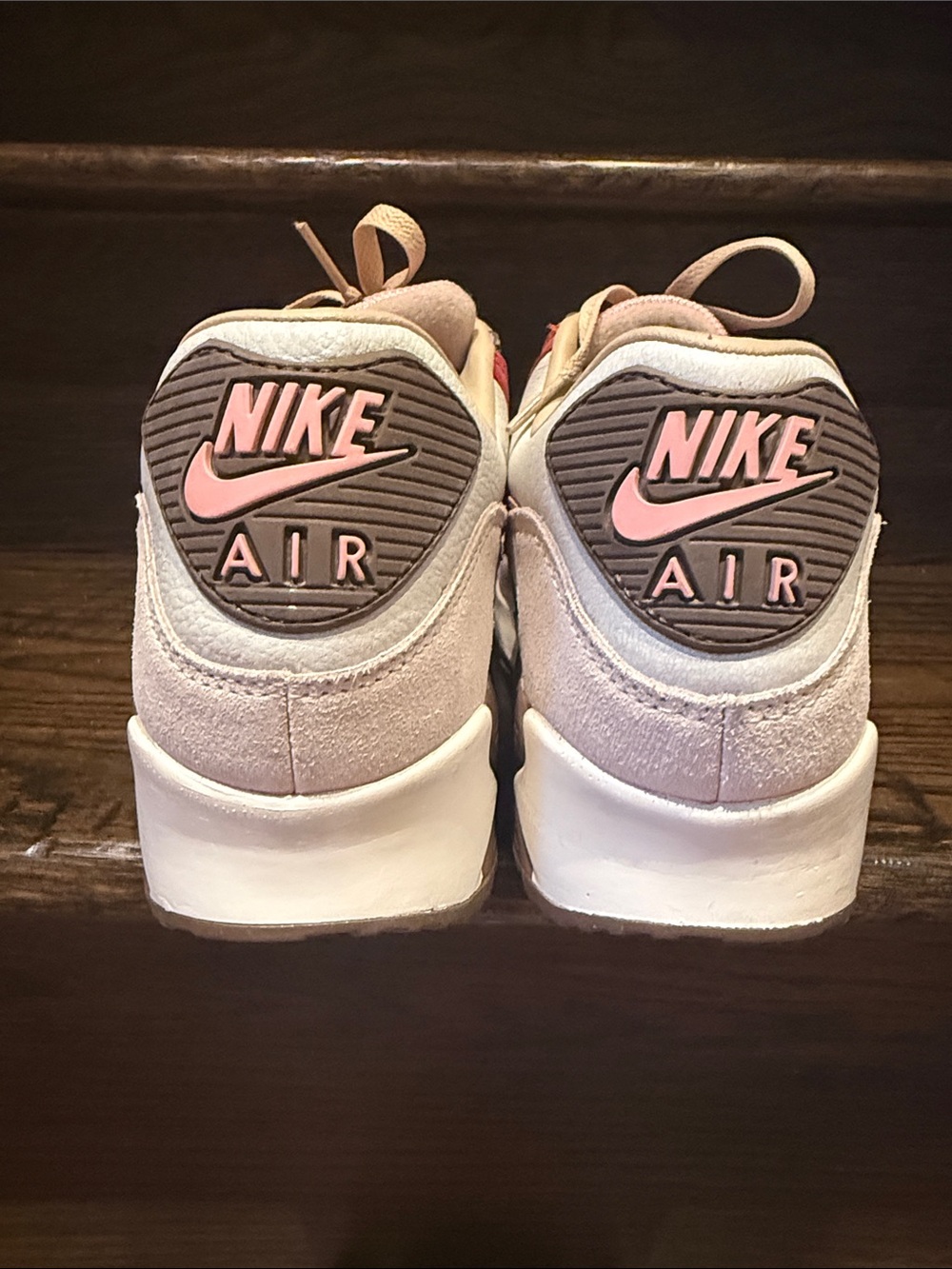 Nike Air Max Women's Sneakers in Red, Pink and Tan - Picture 3 of 5